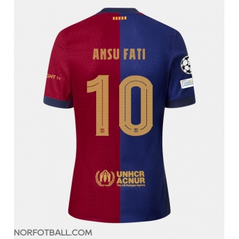 Billige Fotballdrakt Barcelona Ansu Fati #10 Replika Hjemmedrakt 2024-25 Kortermet